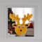 13" Tinsel Reindeer Christmas Window Decoration
